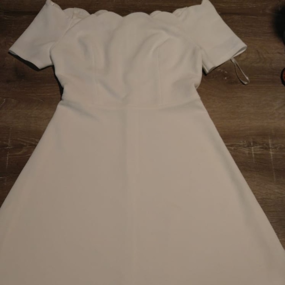 White Off-the-Shoulder Dress